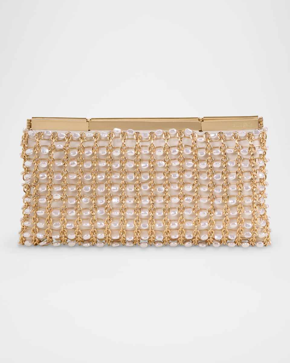 Felice Pearly Metal Crossbody Bag